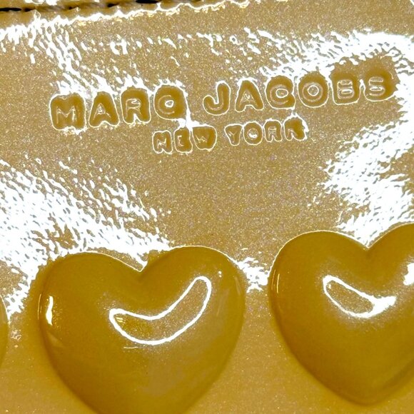 Marc Jacobs Embossed Hearts Patent Leather Continental Wallet - Picture 2 of 11